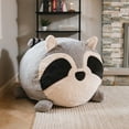 thumbnail image 6 of Big Joe Wild Things Foam Filled Animal Bean Bag Chair with Removable Cover, Rocky Raccoon Snugglepuff, Soft Faux Fur, 3 feet Big, 6 of 8