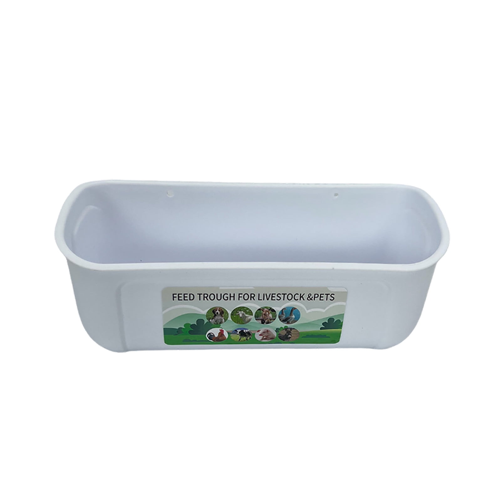 Hanging Fence Feed Trough with for Chicken Goat Deer Sheep Piglet Poultry Livestock Outdoor Feeder Bucket
