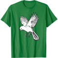 thumbnail image 1 of Flying White Bird Pigeon Dove Animal Bird Hunting for Prey T-Shirt, 1 of 1
