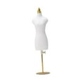 thumbnail image 2 of Siruishop Mannequin Décoratif de Couture pour Poupée, Forme de Robe, Décoration pour Exposition, Bureau, Maison, m et Base Dorée, 2 of 8