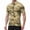 Khaki&05^0601V, variant on Fabrcox Camo Men's Cycling Jerseys with 3+1 Rear Zipper Pockets Short Sleeve Workout Shirt Men Upf 50+ Half Zip Breathable Outdoor Quick Dry Bike Shirts Men