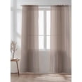 thumbnail image 2 of Sheer Curtains 96 inches Long, Mocha Brown Gradient Ombre Light Filtering Sheer Window Curtains Rod Pocket Voile Drapes for Bedroom Living Room, 52"W x 96"L 2 Panels, 2 of 7