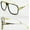 Clear, variant on Clear Lens Eye Glasses Gold Frame Hip Hop Model Classy Square