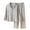 C-Grey345, variant on DHFJKG Linen Woven Jacquard Pajamas Set For Men Long Sleeve Turndown Collar Button Up Top Loose Fit Bottoms 2 Piece Sleepwear Comfort Homewear