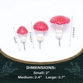 thumbnail image 3 of 3 piezas de hongos en miniatura, figuras de hongos para jardín, estatuas, adornos para paisajes DIY, 3 of 8