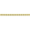 Primal Gold 10 Karat Yellow Gold 3.5mm Diamond-cut Rope Chain Anklet