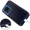 thumbnail image 6 of Designed for Samsung Galaxy S20 Ultra Heavy Duty Case, Triple Layer Protection Shockproof Dropproof Dustproof Anti-Scratch Phone Case Cover for Samsung Galaxy S20 Ultra,Blue, 6 of 7