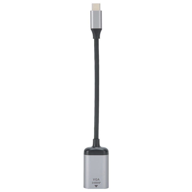 Adaptador de Tipo C A VGA, Convertidor de Tipo C A VGA, Adaptador USB C Tipo C Para El Hogar
