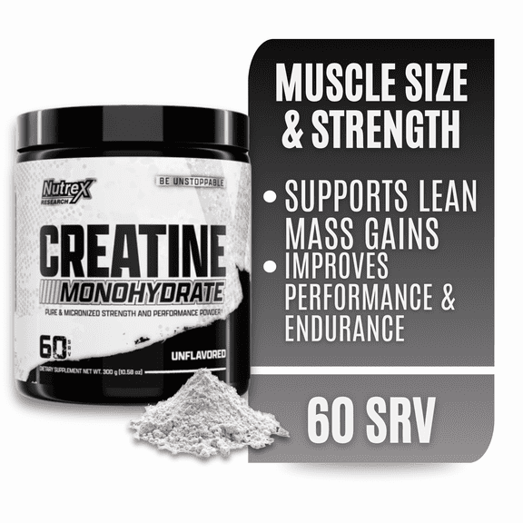 Nutrex Research Creatine Monohydrate Powder 5G Micronized Powder Per Serving | 60 Servings