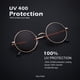 thumbnail image 3 of Gafas de sol KALIYADI redondas polarizadas retro de metal UV47 para hombre y mujer, 3 of 7