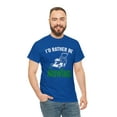 thumbnail image 5 of I'd Rather Be Mowing Shirt, Funny Lawn Mower Tee, Gift For Dad - ID: 514, 5 of 7