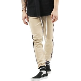 G Style USA Men s Hip Hop Slim Fit Track Pants Athletic Jogger Colorblock Side Stripe Red Medium Walmart