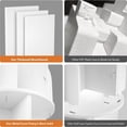 thumbnail image 6 of Homieasy Rotating Bookshelf, Small Corner Bookshelf for Small Space, 360 Display 4 Tier Floor Standing Bookcase Storage Rack, Wood Narrow Book Shelf Organizer for Bedroom, Living Room, White, 6 of 7