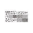 thumbnail image 3 of Placa de estampado para manicura rectangular de acero inoxidable, plantilla de imagen para impresión de manicura DIY z27 #, 3 of 3