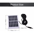 thumbnail image 2 of HUGFEGWE 5Pcs 6V 1.2W Mini Solar Panel Module Polycrystalline Silicon DIY Battery Power Charge Solar Cell Panel Module with Wire DC Plug White CJB91-113691, 2 of 7