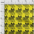thumbnail image 1 of oneOone Polyester Spandex Yellow Fabric Merry Christmas Sewing Craft Projects Fabric Prints By Yard 56 Inch Wide, 1 of 4