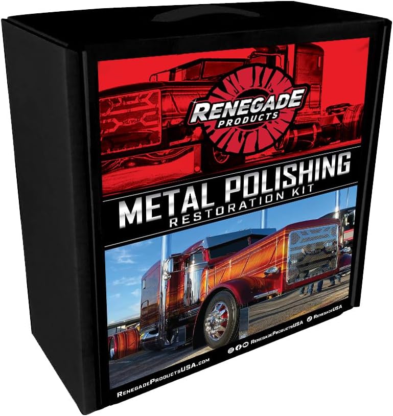 Big Rig & Semi Truck Metal Polishing Complete Kit with Buffing Wheels