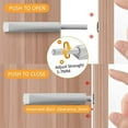 thumbnail image 5 of Magnetic Push Latches for Cabinet 2 Pack Recessed Cabinet Push Open Latch Push Touch Latch for Drawer Heavy Duty Push Release Latch Push to Open Latch, 5 of 5