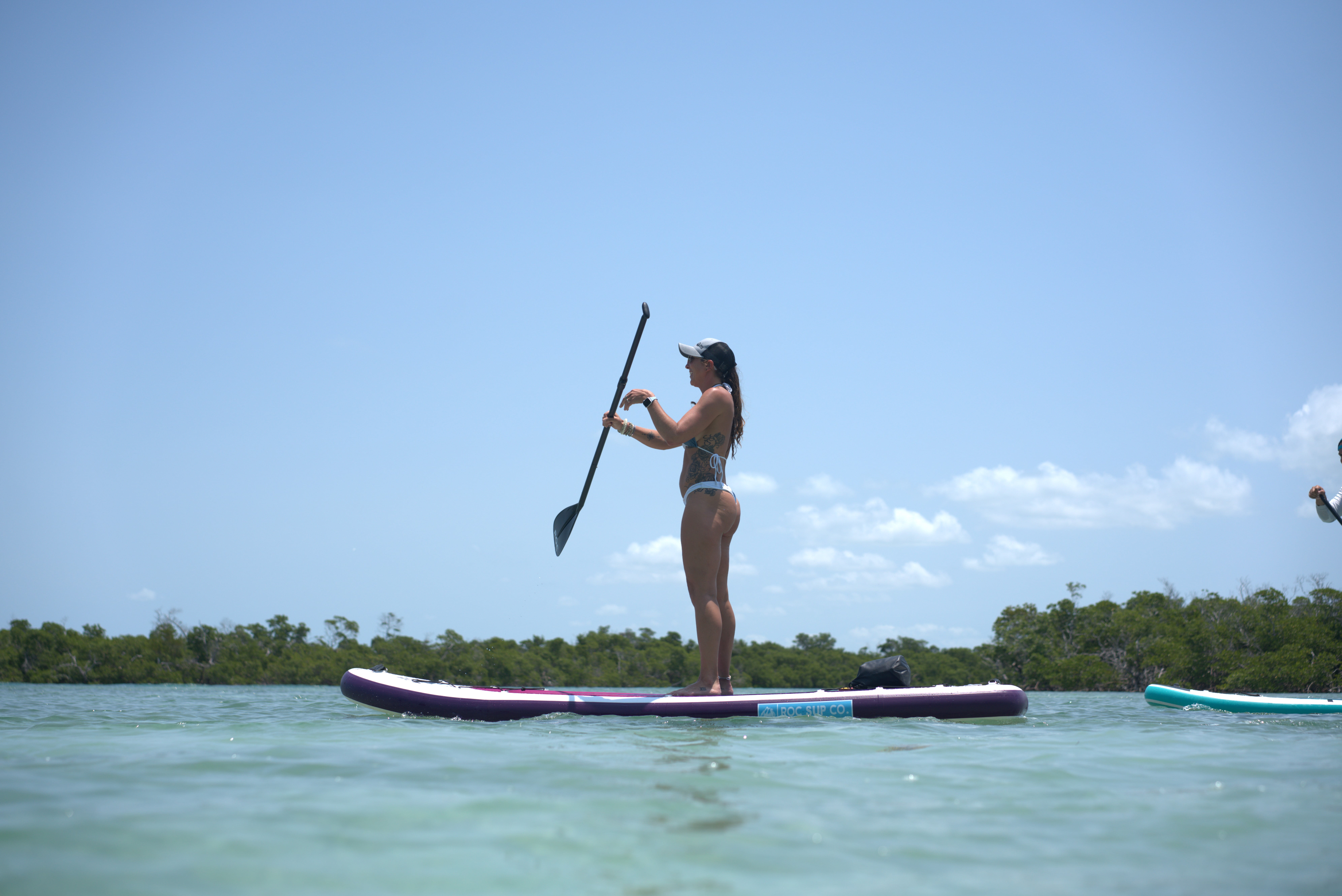 ROC Outdoors Inflatable Stand Up Paddle Boards 10 ft 6 in with Kayak Seat & Premium Accessories