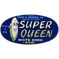 thumbnail image 2 of Anonymous 14x9 Gold Ornate Wood Frame and Double Matted Museum Art Print Titled - Super Queen White Corn Label (1930-1950), 2 of 4