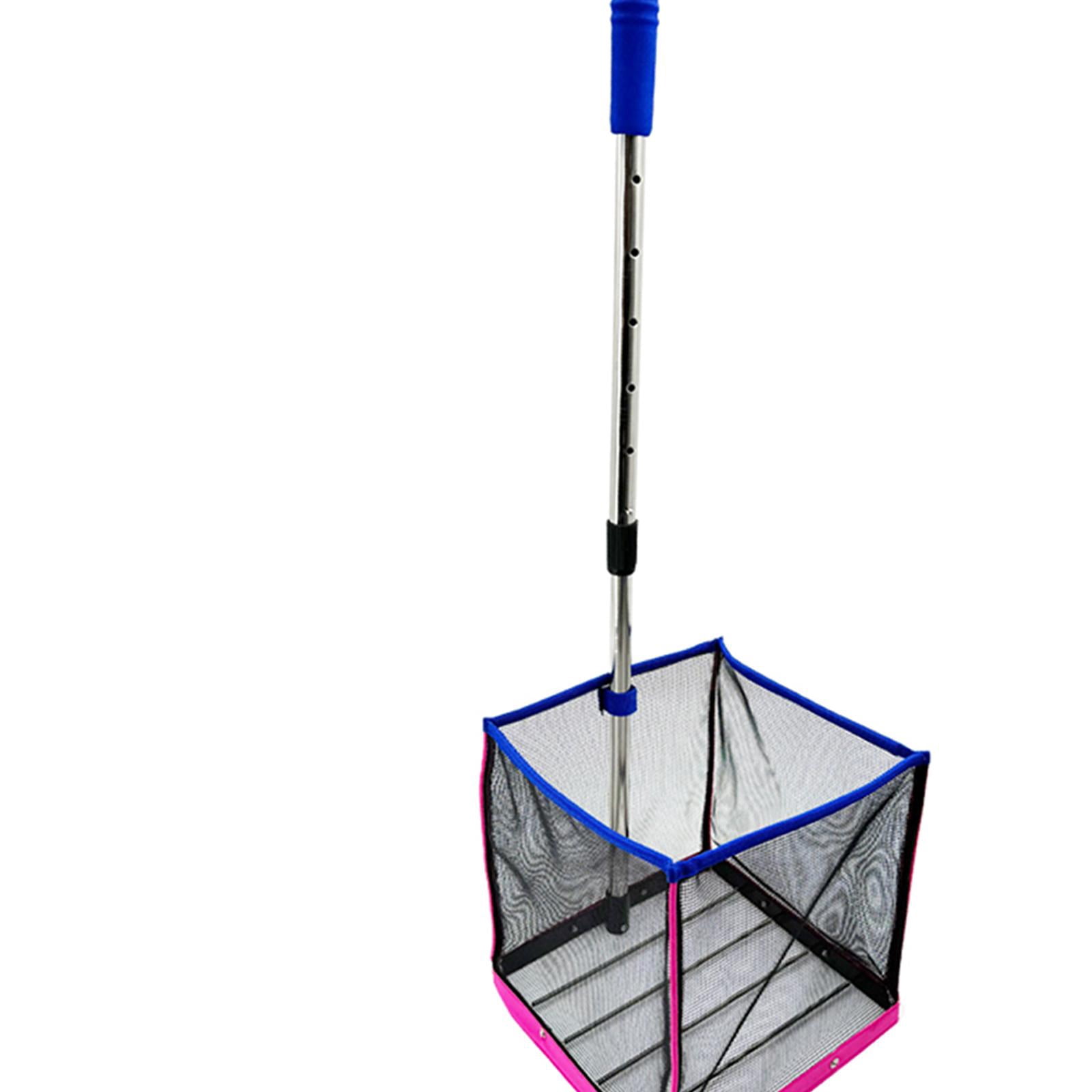 funtasica Pickleball Ball Retriever Grabber Basket Adjustable Telescopic Rod Balls Pickup Tool Pickleball Ball Collector Gatherer