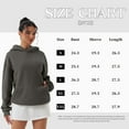 thumbnail image 3 of OQQ Women's Hooded Pullover Sweatshirt - Long Sleeve - Fashionable Fall/Winter Top with Front Pockets Design, 3 of 7