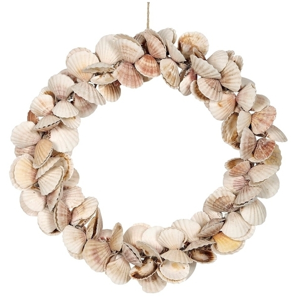 Seashore Wreath Coastal Seashell Wreath w Sailboat Safe Harbor Nautical Wreath Beach Wreath Front Door Wreath Sailboat Wreath