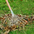 thumbnail image 6 of Garden Rake Head Turf Rake Head Manual Weeder Lightweight Thatch Rake Head Leaf Rake Head for Cleaning Leaves Sticks and Debris Flower Beds flat tines, 6 of 8