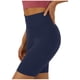 thumbnail image 1 of Pantalones cortos de yoga de cintura alta para mujer: poliéster elástico, transpirable, a prueba de sentadillas, ropa deportiva para correr y gimnasio, tallas S-XXL, cintura de 60 a 76 cm, elastici, 1 of 5