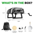 thumbnail image 7 of 360° Portable Pizza Oven with Rotating Pizza Stone, Rain Cover, Regulator, and Hose, 7 of 7