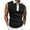 Black, variant on Njoeus Gym Tops Tee Shirts Mens Men's Casual Slim Sleeveless T-Shirt Summer Short Sleeve Gym Workout Tops Lapel Collar Tees Blouse & Shirts Oversized Tee Shirt Men