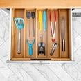 thumbnail image 6 of Bamboo Expandable 5 Large Compartment Adjustable Cutlery Drawer Tray Organizer, 6 of 12