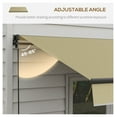 thumbnail image 5 of Retractable Awning 12x10 UV Protection Sunshade Beige - Patio Deck Balcony Cover, 5 of 9