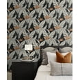 thumbnail image 4 of Stacy Garcia Home  Birds of Paradise Peel and Stick Wallpaper 20.5 in. W x 18 ft. L - Onyx & Metallic Copper, 4 of 7
