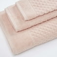 thumbnail image 5 of Great Bay Home Cotton Quick-Dry Textured Washcloth, 13" x 13", Pink, 5 of 6