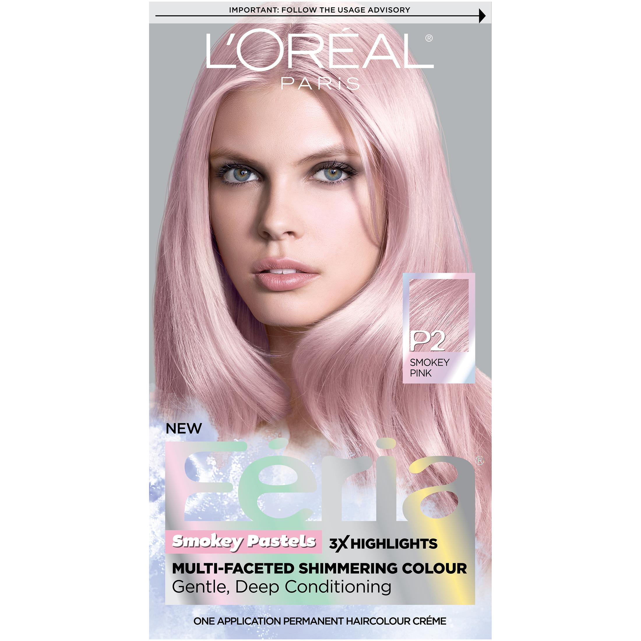 L'Oreal Paris Feria Permanent Hair Color, P2 Rosy Blush Smokey Pink - image 2 of 17