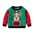 thumbnail image 6 of Gaexia Christmas Sweater for Toddlers, Funny Dinosaur Santa Claus Knitted Sweatshirt Holiday Pullover Tops for Kids, 6 of 9