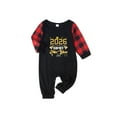 thumbnail image 3 of Family Christmas Pajamas Matching Sets – 2026 FAMILY New Year Print, Red & Black Plaid Long Sleeve Shirt and Pants 2 Piece Outfit, Holiday Xmas PJs Sleepwear for Couples, Adults, Teens, New Year Eve, 3 of 5