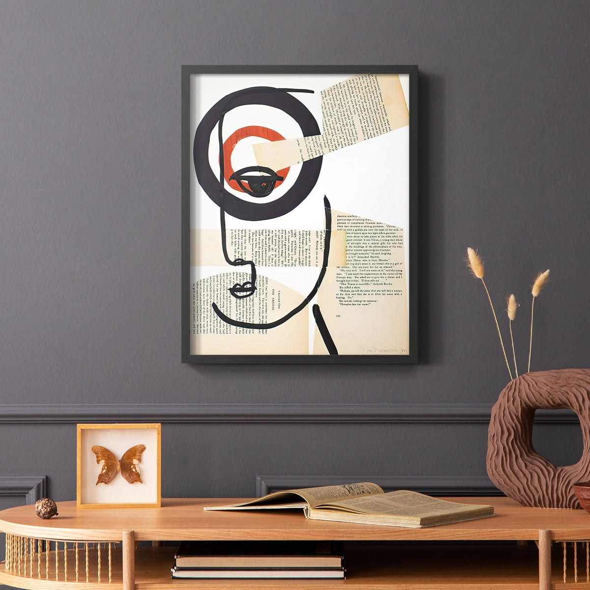 Faces of A Century I in Paper Solid Wood 16 x 20 Framed Print