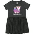 thumbnail image 3 of Inktastic 2nd Birthday Cute Train I'm Two Girls Toddler Dress, 3 of 5