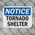 thumbnail image 5 of (2 Pack) Tornado Shelter OSHA Notice Sign 24 Inch X 18 Inch Indoor / Outdoor Rust-Free Aluminum Metal Signs for Workplace, Workshop, and Construction Site, Made in the USA, 5 of 8
