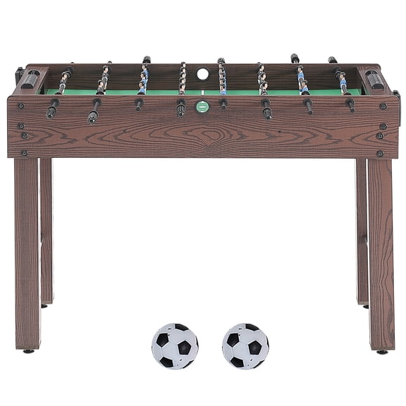 KFFKFF Soccer Table, 48-inch Regulation Size, Ideal for Indoor Use, Perfect for Household, Recreational Space, Comes with Foosball Kit, Incorporates 2 Spheres and Dual Beverage Holders