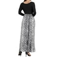 thumbnail image 3 of Aiyino Women's Maxi Dresses Long Sleeve Casual Long Dresses Loose with Pockets, 3 of 7