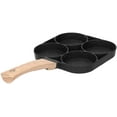 thumbnail image 3 of Aluminum 4-Cup Egg Frying Pan 4-Hole Frying Pot Non-Stick Egg Pancake Cooking Pan Cookware For Induction Gas Cooker, 3 of 7