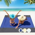 thumbnail image 5 of Picnic Beach Blanket - Suncoda 79"x83" Beach Blanket Waterproof Sandproof Foldable, Portable Large Picnic Blankets for Travel Hiking Camping, 5 of 6