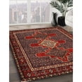 thumbnail image 3 of Ahgly Company Machine Washable Indoor Square Traditional Saffron Red Area Rugs, 8' Square, 3 of 7