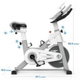 thumbnail image 5 of Pooboo Indoor Cycling Bike Magnetic Adjustable Stationary Exercise Bikes Home Cardio Workout Bicycle Machine 360lb, 5 of 9