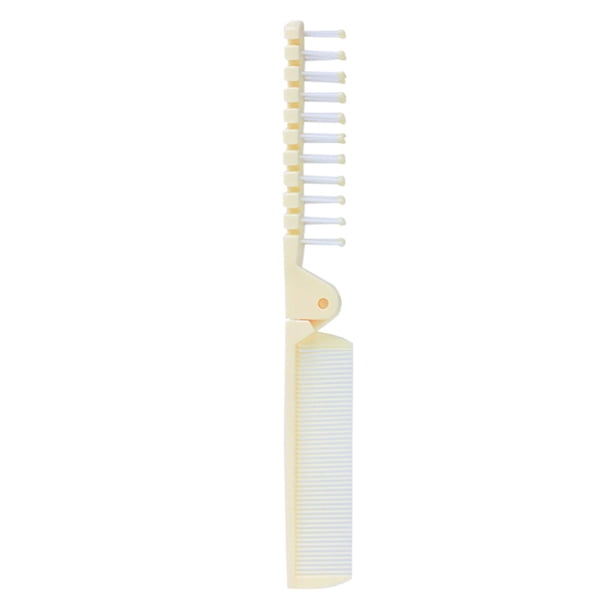 Cepillo de pelo plegable, peine de bolsillo plegable, portátil para herramienta de peinado de viaje Tomshoo Peine