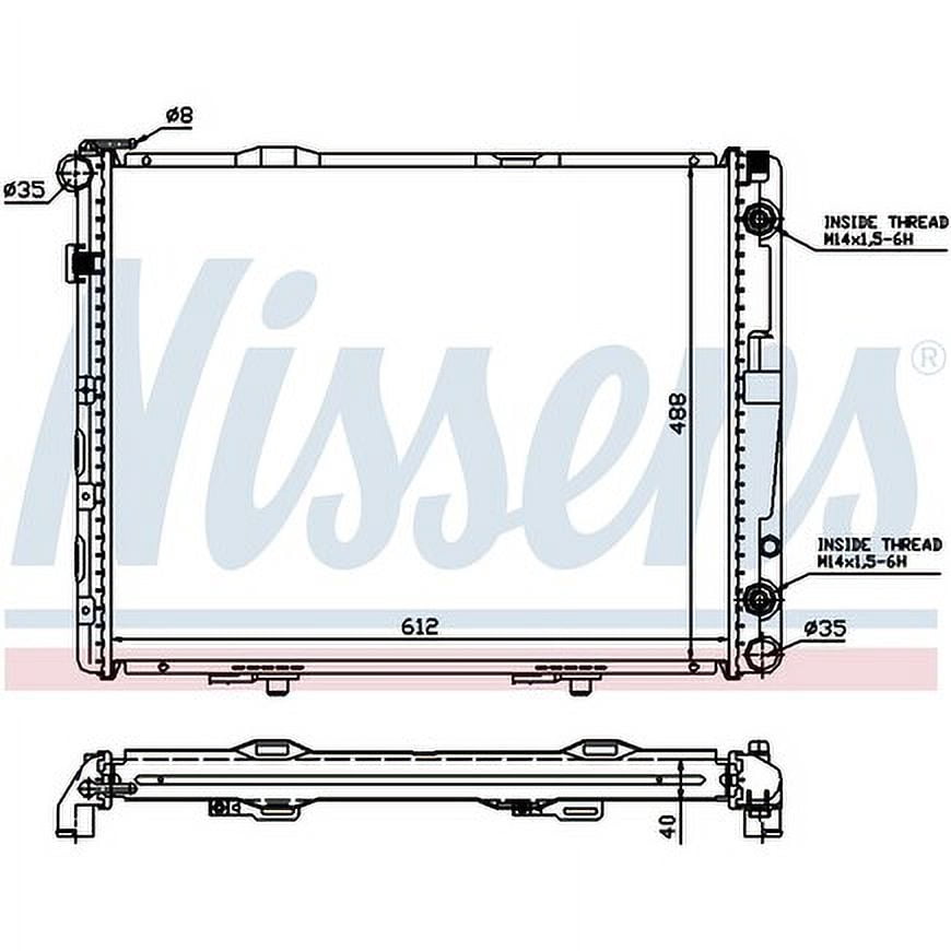 Nissens 62679A Radiator w/Integrated Transmission Oil Cooler