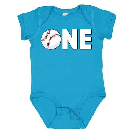 

Inktastic One- Baseball First Birthday Gift Baby Boy or Baby Girl Bodysuit